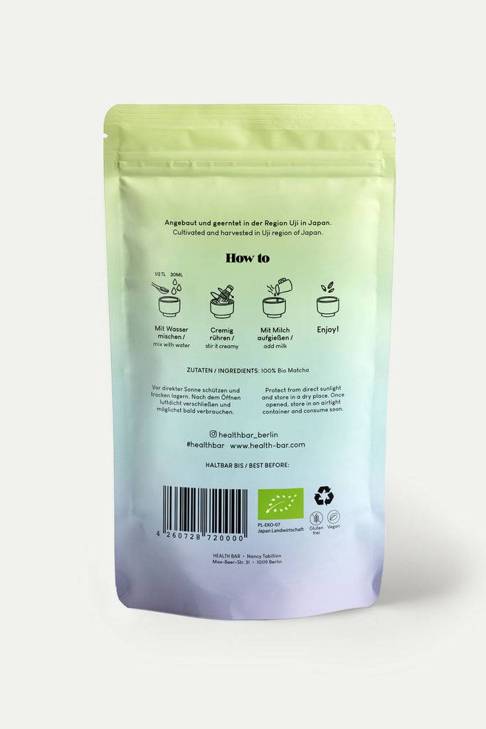 JUKSEREI HEALTH BAR · ORGANIC MATCHA TEA 50G Hotsell