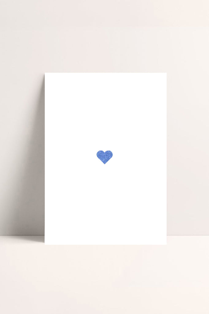 JUKSEREI POSTCARD · HEART (BLUE) Tiefpreis
