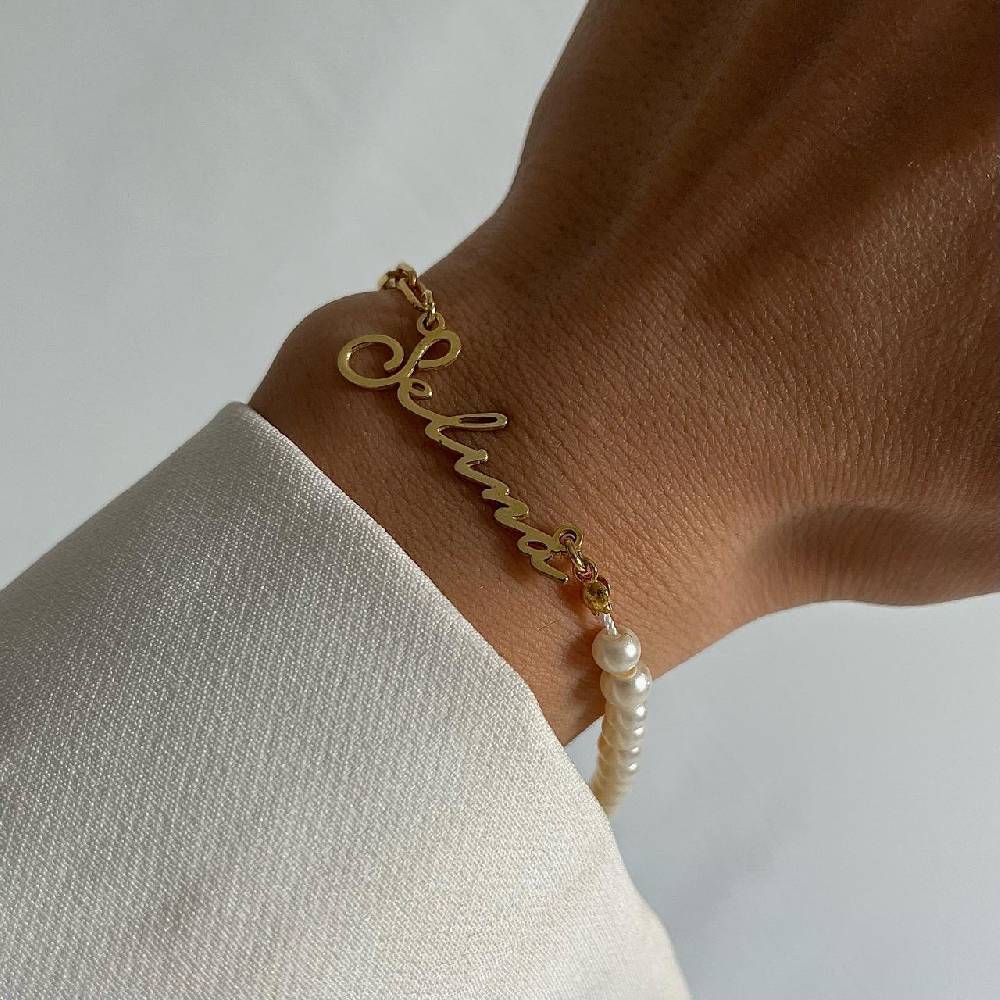Kardelen Chic ID Armband - 925 SILBER Neueste Mode