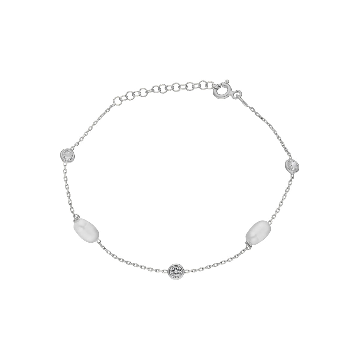 Kardelen Stein Armkette mit Perlen - 925 SILBER Kauf eins, bekomm eins gratis