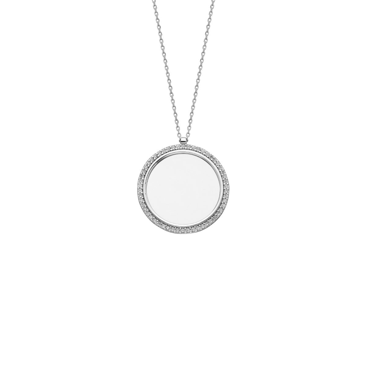 Kardelen Zirkonia Plättchen Gravurkette - 925 SILBER JETZT KAUFEN