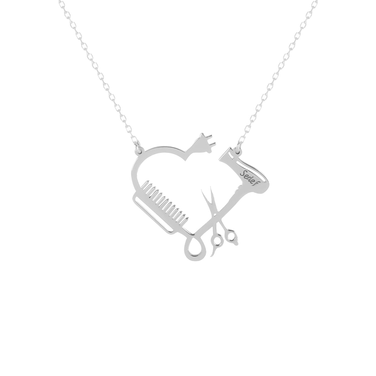 Kardelen Friseur Kette Gravur - 925 SILBER Bis zu 65% Rabatt