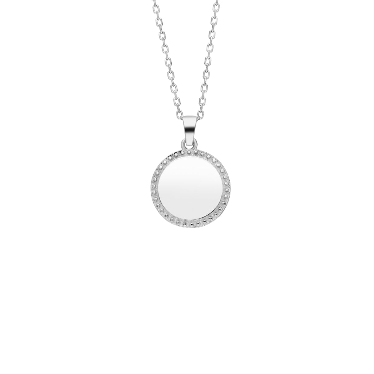 Kardelen Round Gravurkette - 925 SILBER Riesige Rabatte