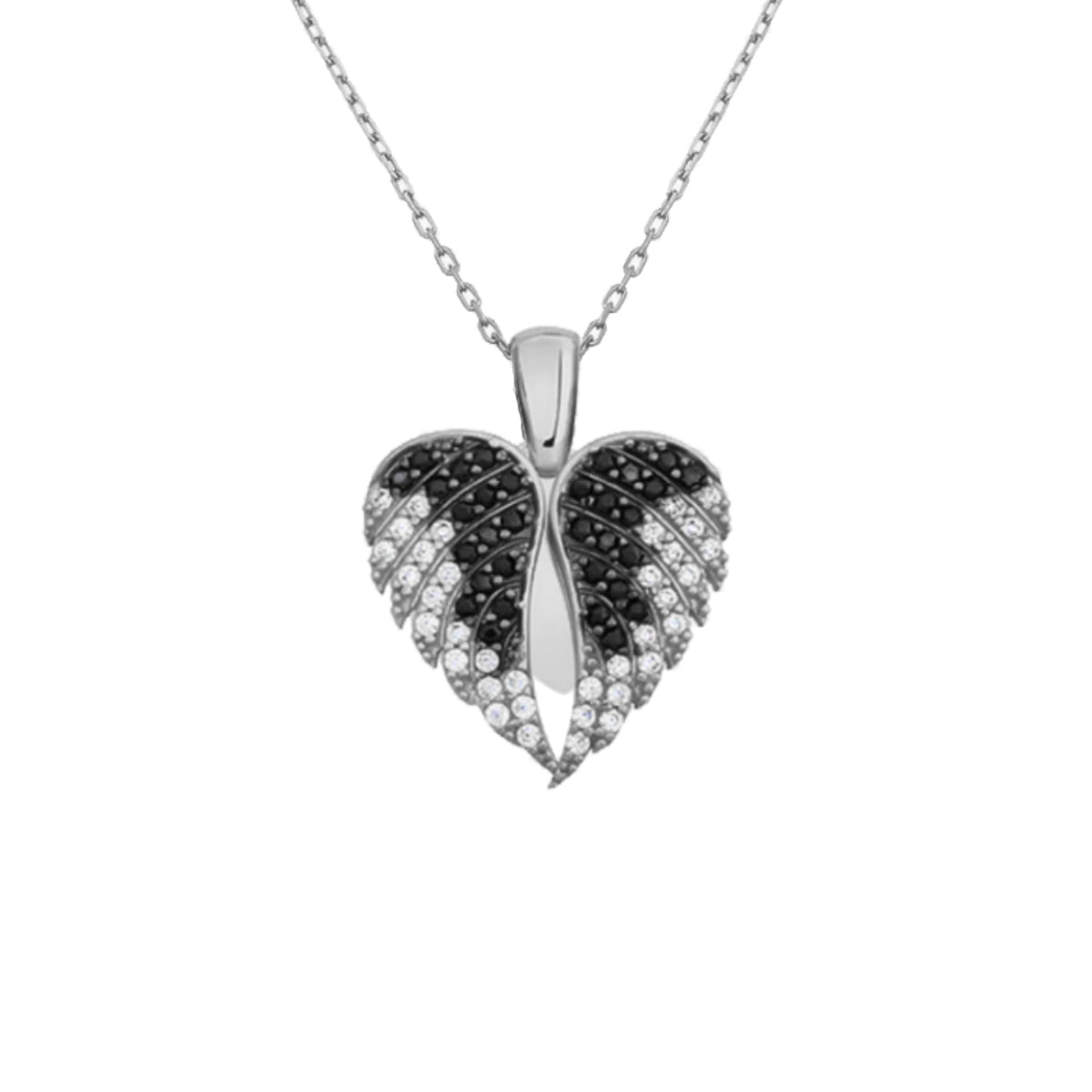 Kardelen Herz & Flügel Gravurkette - 925 SILBER Kostenloser Versand international