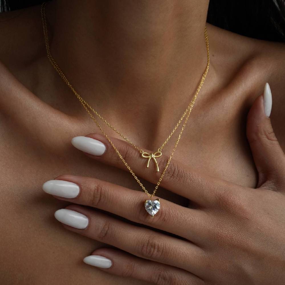 Kardelen FELICITY LOVE NECKLACE - 925 SILBER 50% Rabatt für begrenzte Zeit