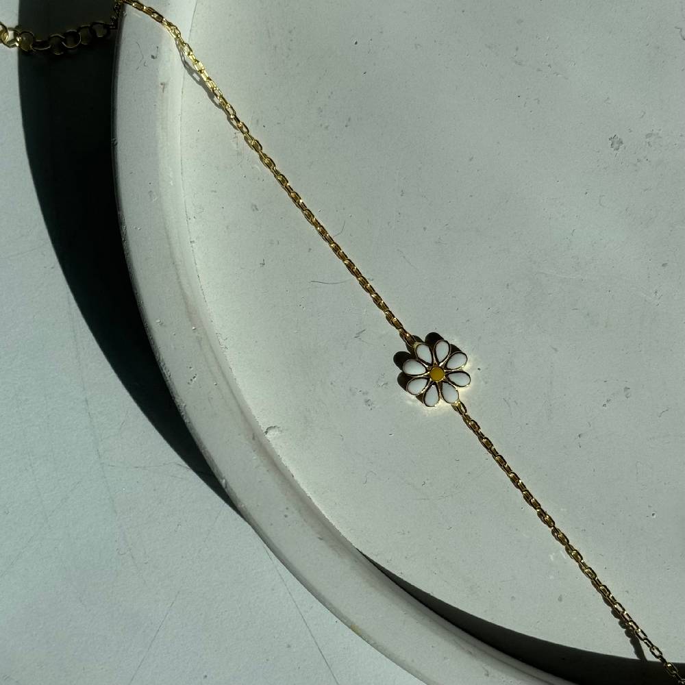Kardelen MINIMAL DAISY ARMKETTE - 925 SILBER Fabrikverkauf