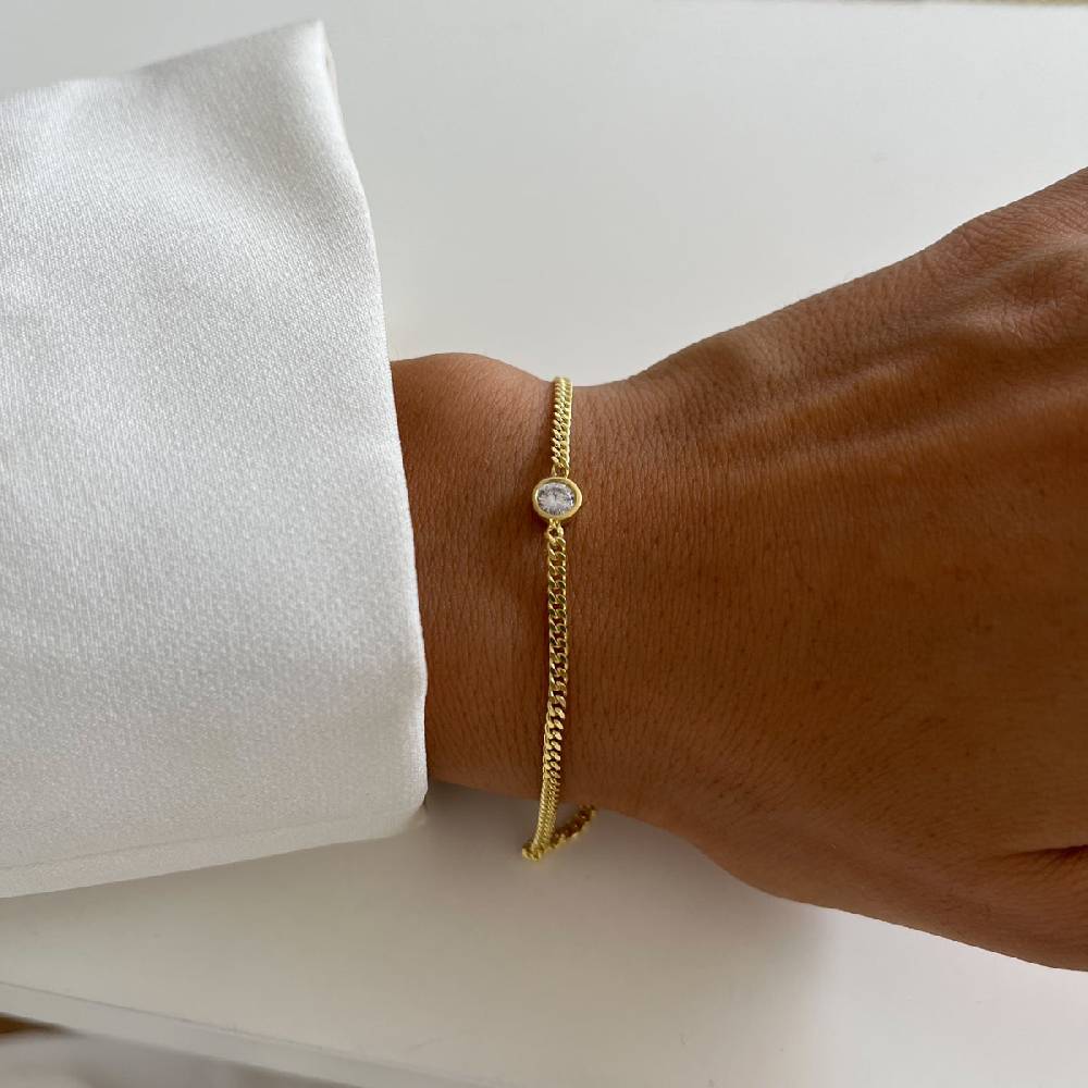 Kardelen Solitaire Armkette - 925 SILBER Begrenztes Angebot