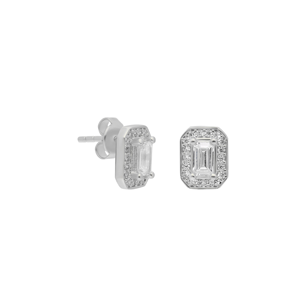Kardelen Baguette Ohrring - 925 SILBER Cyber Monday
