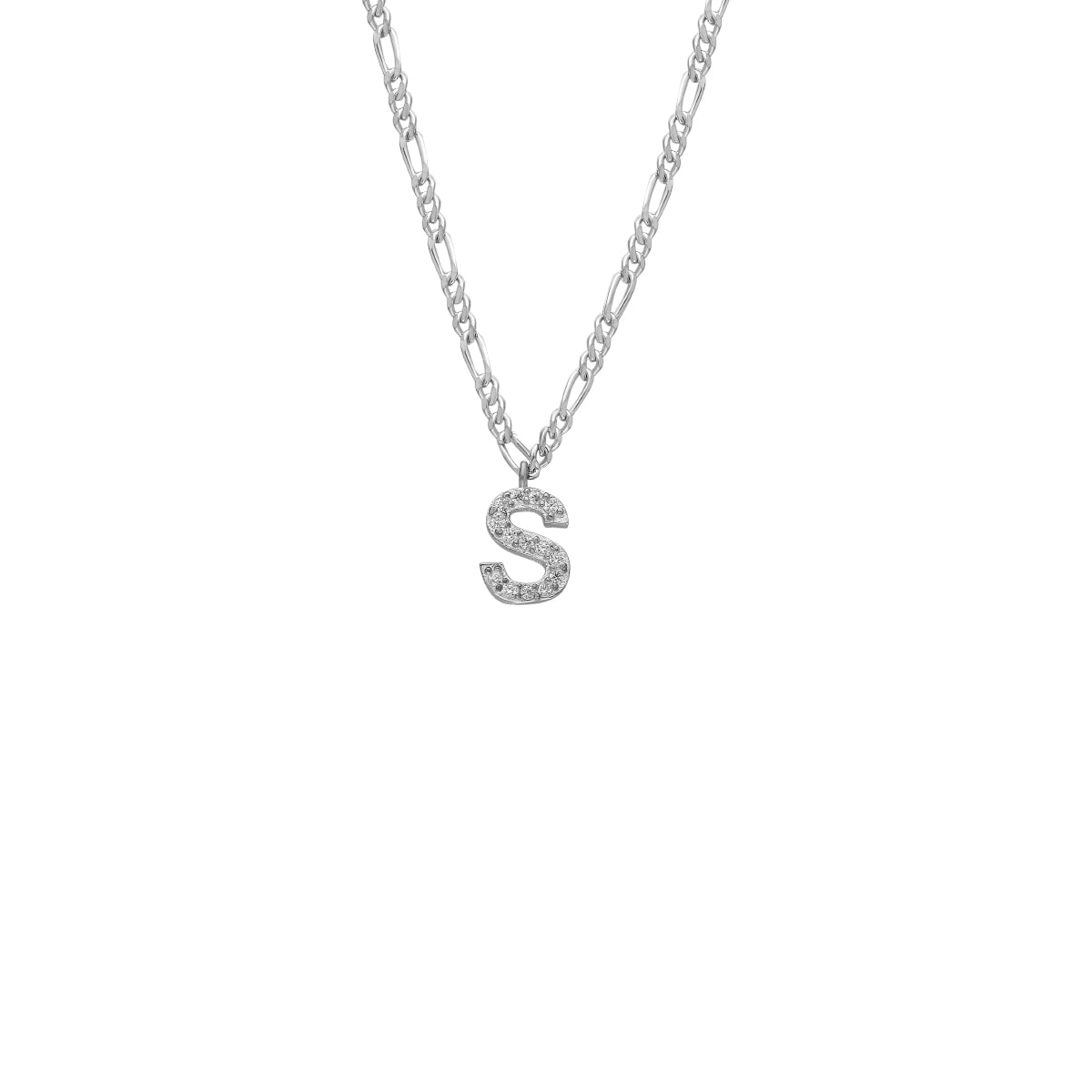 Kardelen Buchstabenkette mit Zirkonia Stein - 925 SILBER Muttertagsangebot