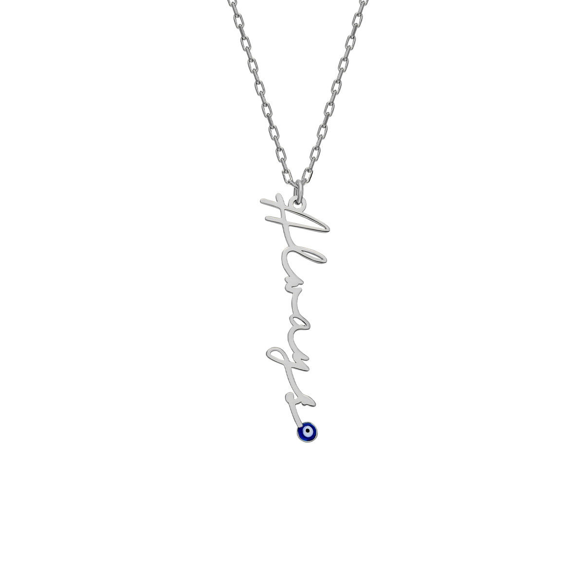 Kardelen Signaturkette mit Nazarauge - 925 SILBER Neueste Mode