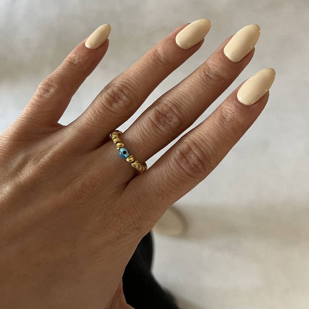 Kardelen Dorica Nazar Ring - 925 SILBER Sonderangebote