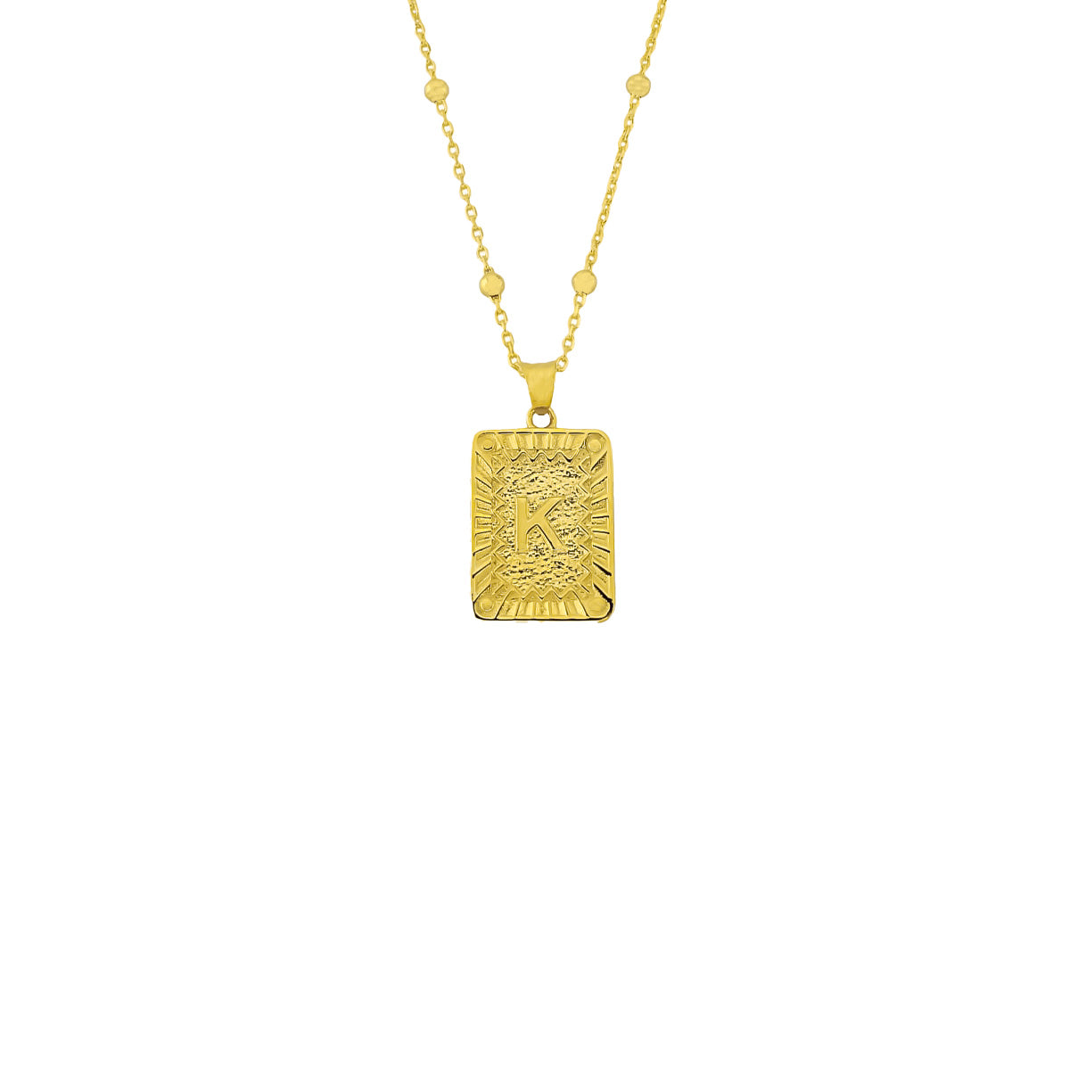 Kardelen Vintage Letter Necklace - 925 SILBER Letzte 3 Tage