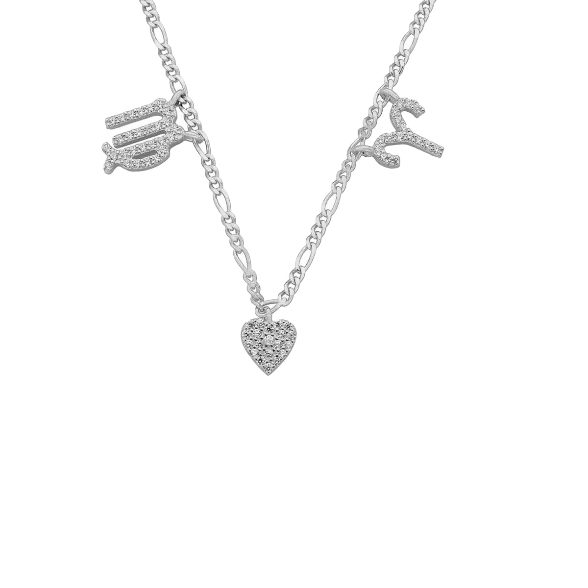 Kardelen Sternzeichen Partner Kette mit Herz - 925 SILBER Nur für heute