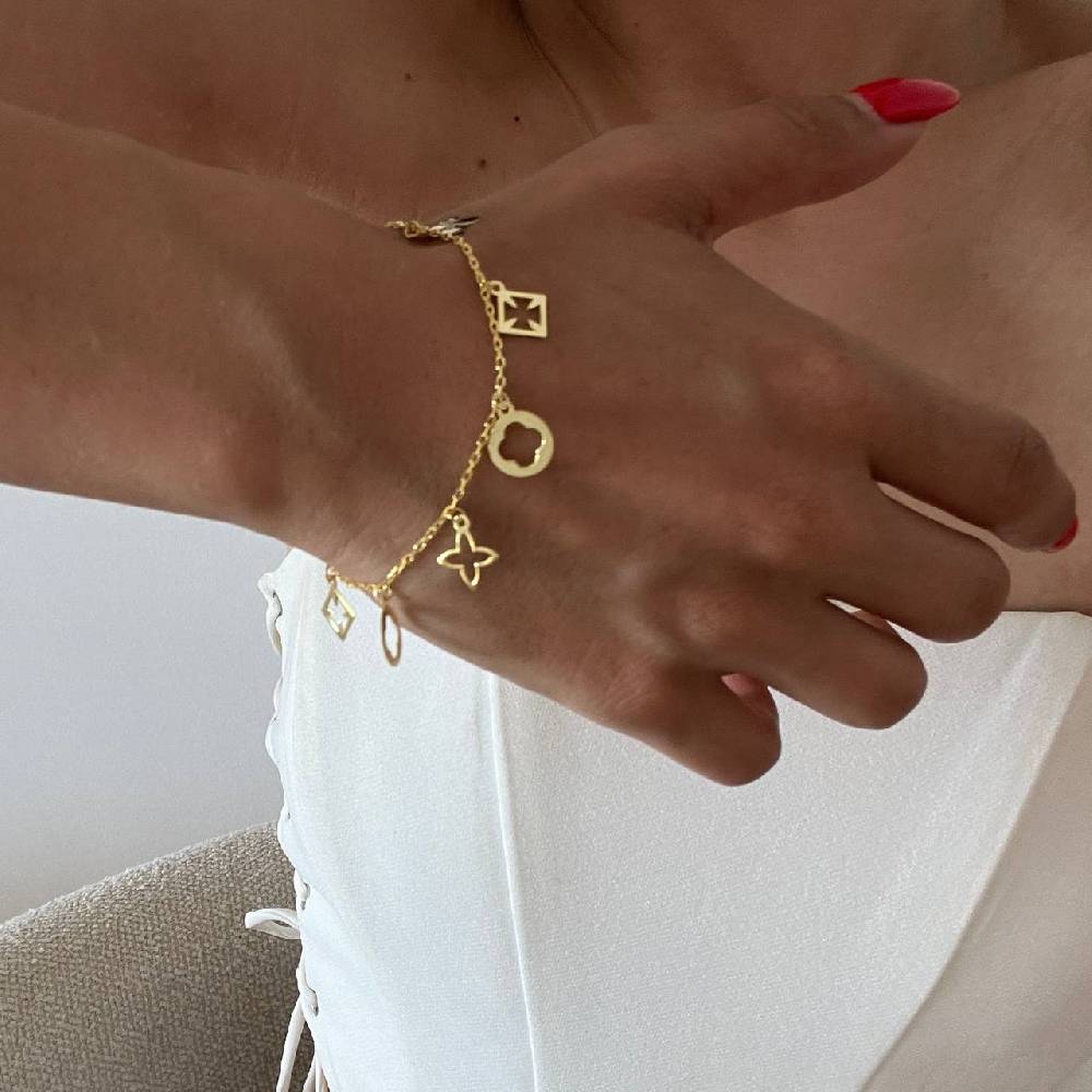 Kardelen Elenora Charm Armband - 925 SILBER Bis zu 55% Rabatt