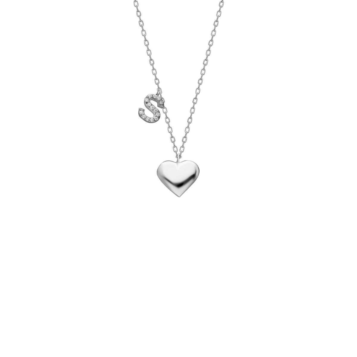 Kardelen Herz Kette mit Wunschbuchstabe - 925 SILBER Clearance-Verkauf