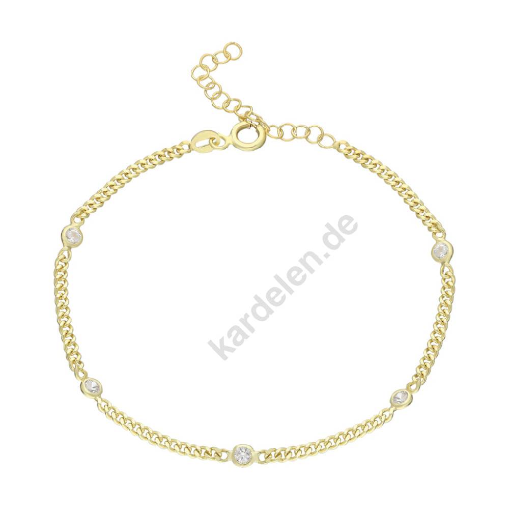 Kardelen 5 STEIN ARMKETTE - 925 SILBER zollfrei