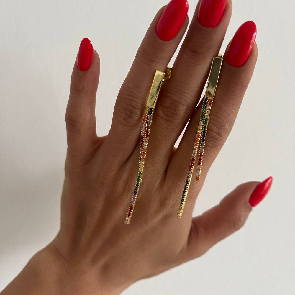 Kardelen Colorfull Oscar Ohrringe - 925 SILBER Flash Sale