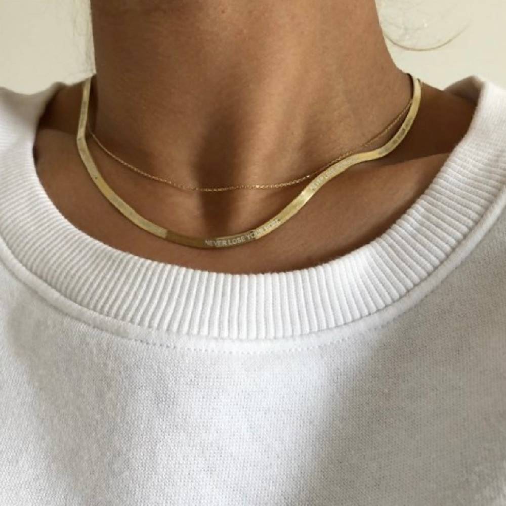 Kardelen 925 SILBER SNAKE CHAIN HALSKETTE Preisnachlass