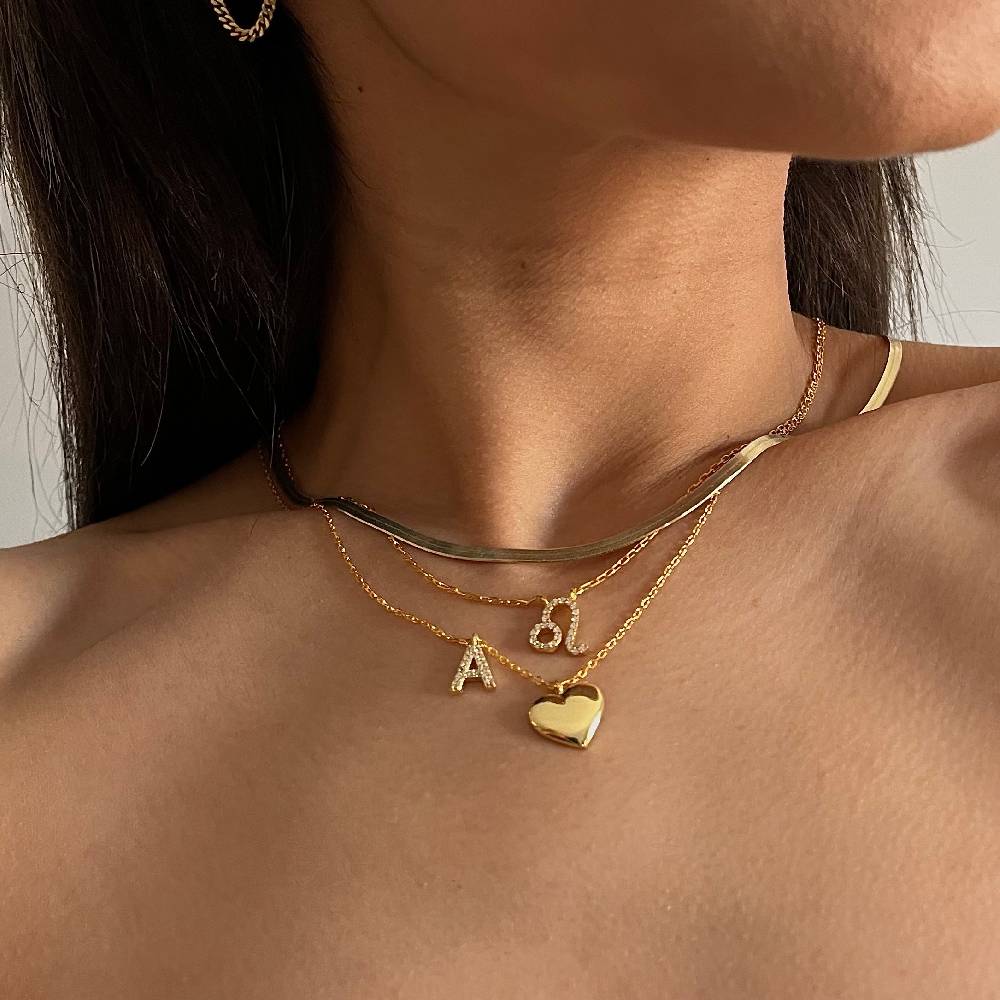 Kardelen STERNZEICHEN ZIRKONIA HALSKETTE - 925 SILBER Online Outlet