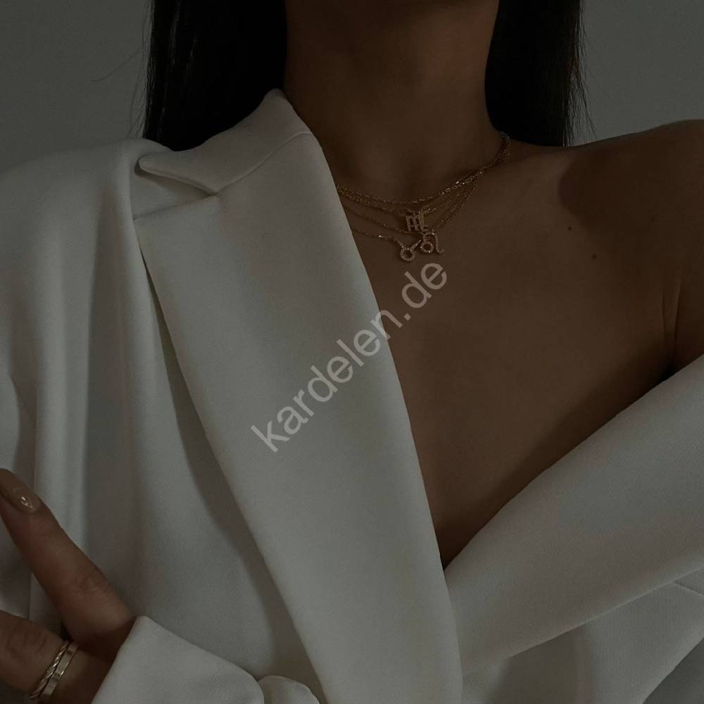 Kardelen STERNZEICHEN ZIRKONIA HALSKETTE - 925 SILBER Online Outlet