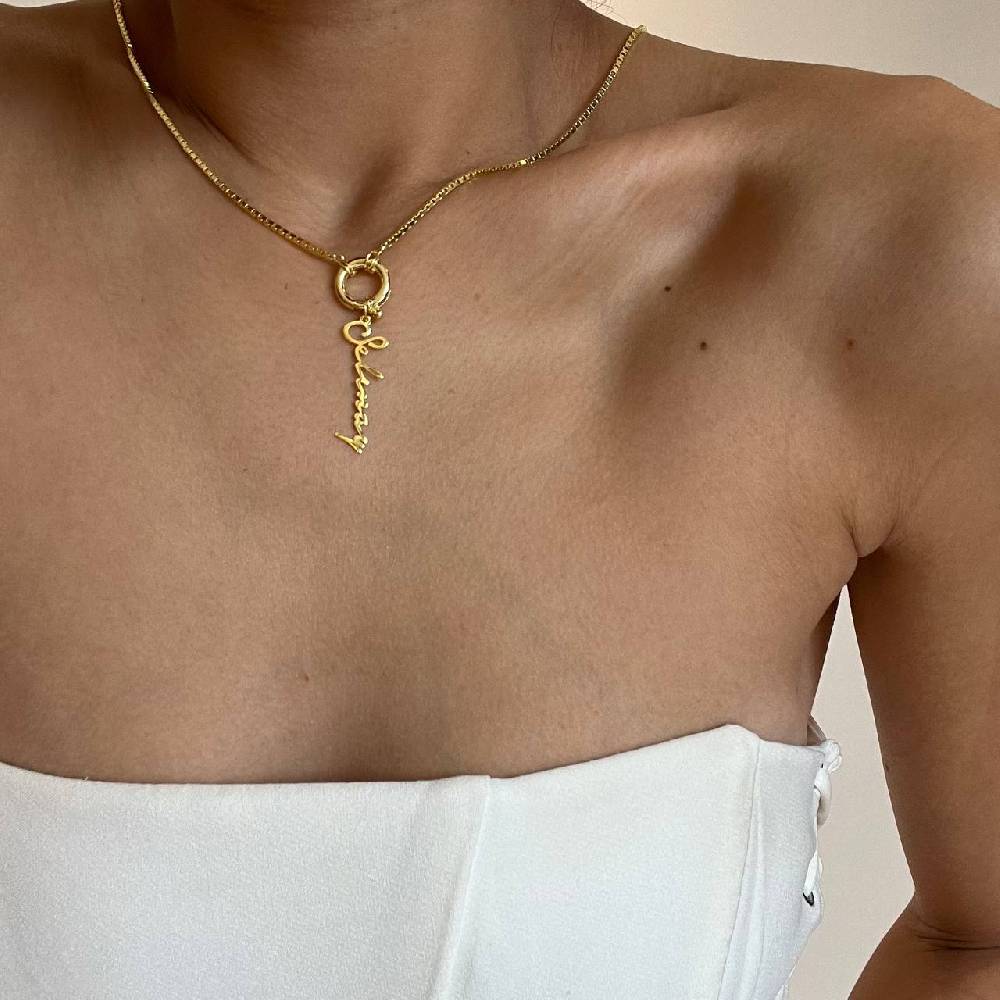 Kardelen Chain Einfache Signatur Halskette - 925 SILBER Tiefpreis