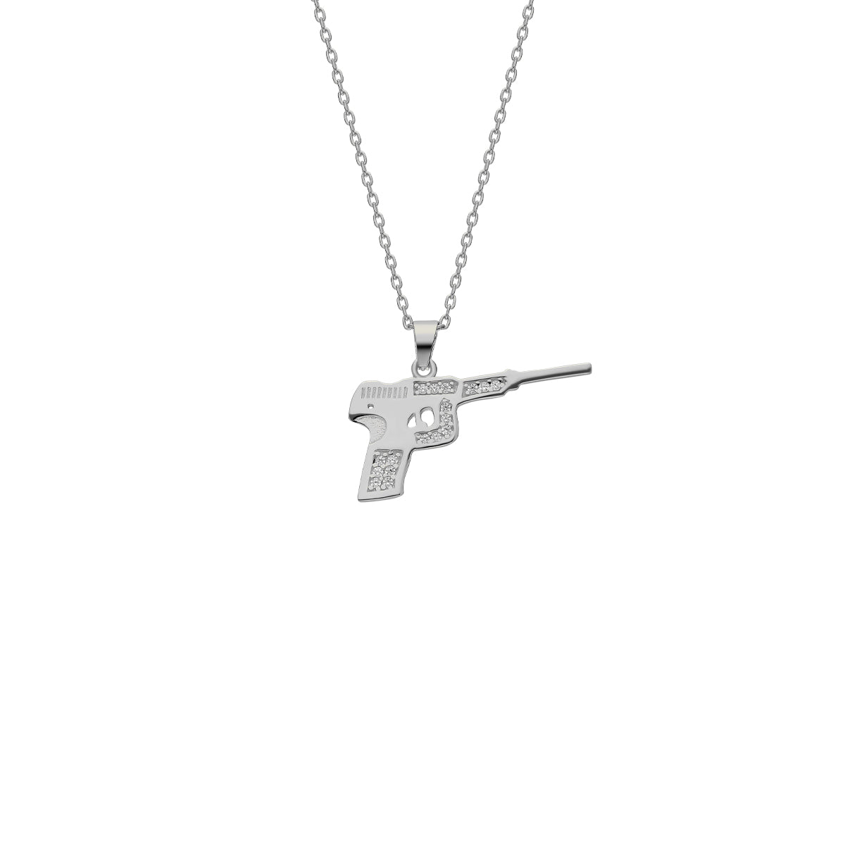 Kardelen Pistole Kette mit Zirkonia - 925 SILBER Clearance-Verkauf