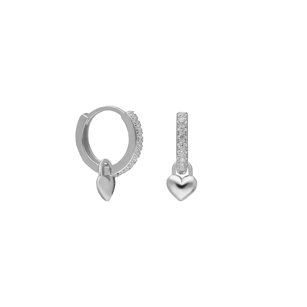 Kardelen Zirkonia babes Herz Ohrringe - 925 SILBER Black Friday Preise