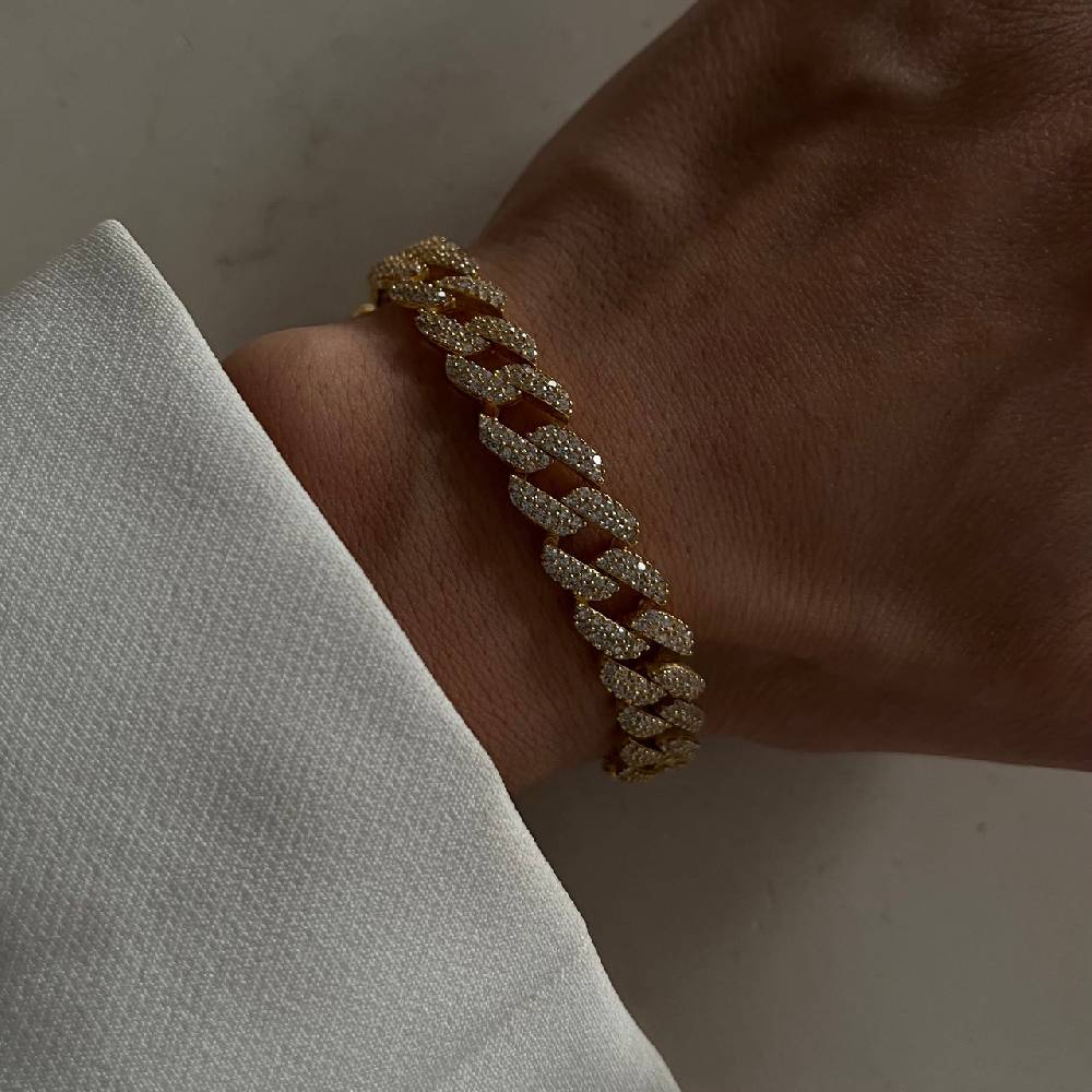 Kardelen Gourmet Zirkonia Armkette - 925 SILBER Begrenztes Angebot