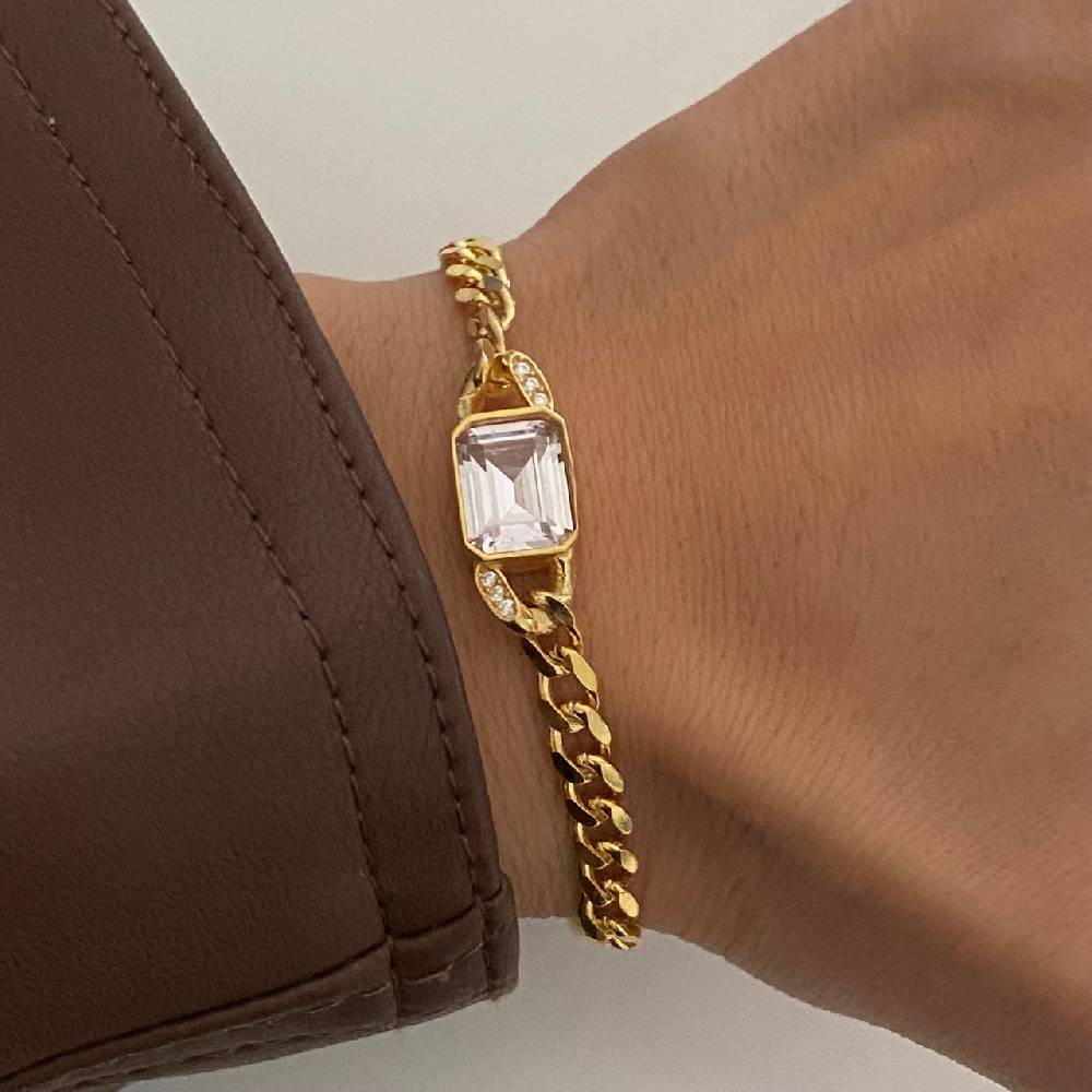 Kardelen Angela Zirkonia Armkette - 925 SILBER Online Shopping