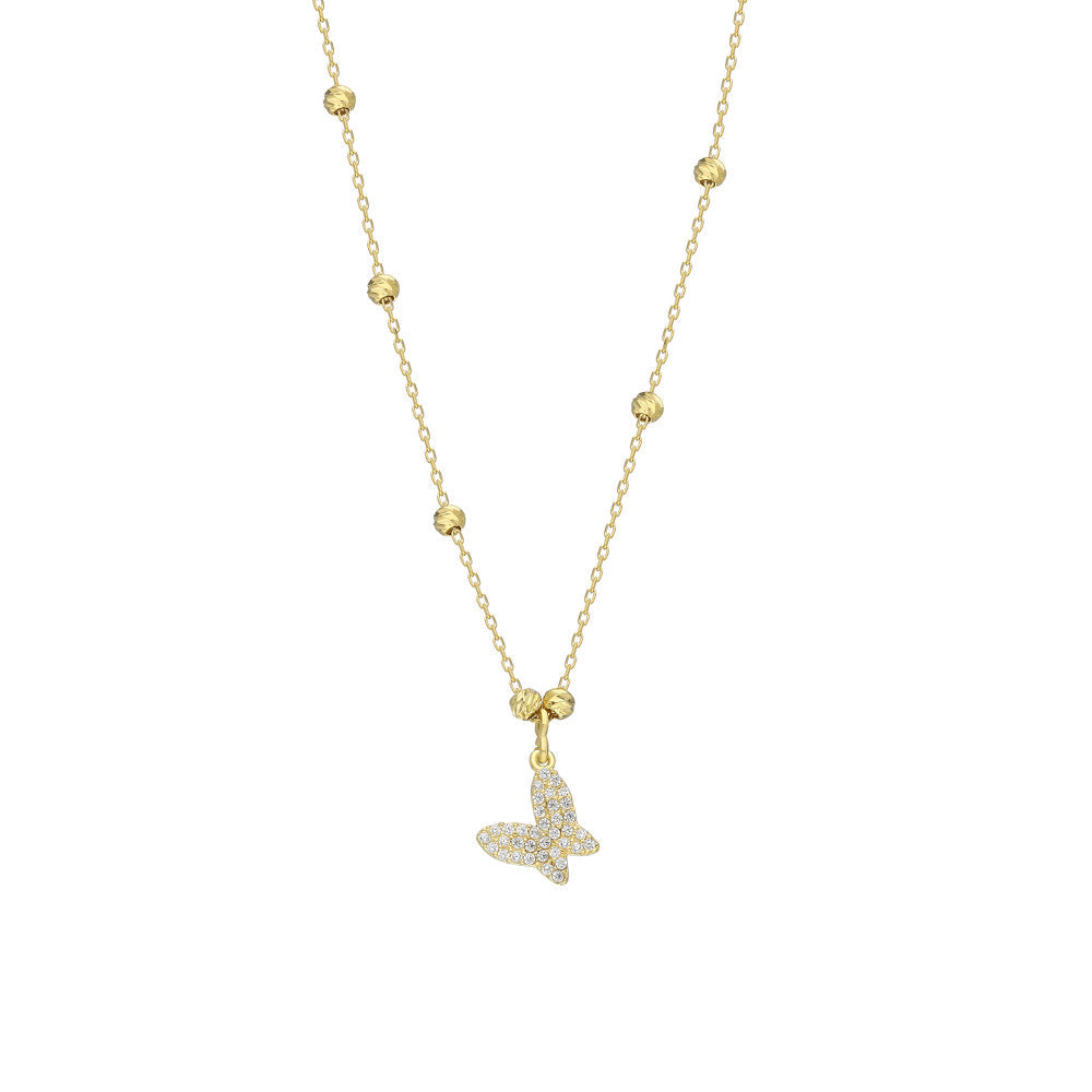 Kardelen BUTTERFLY BALL HALSKETTE - 925 SILBER Preisnachlass
