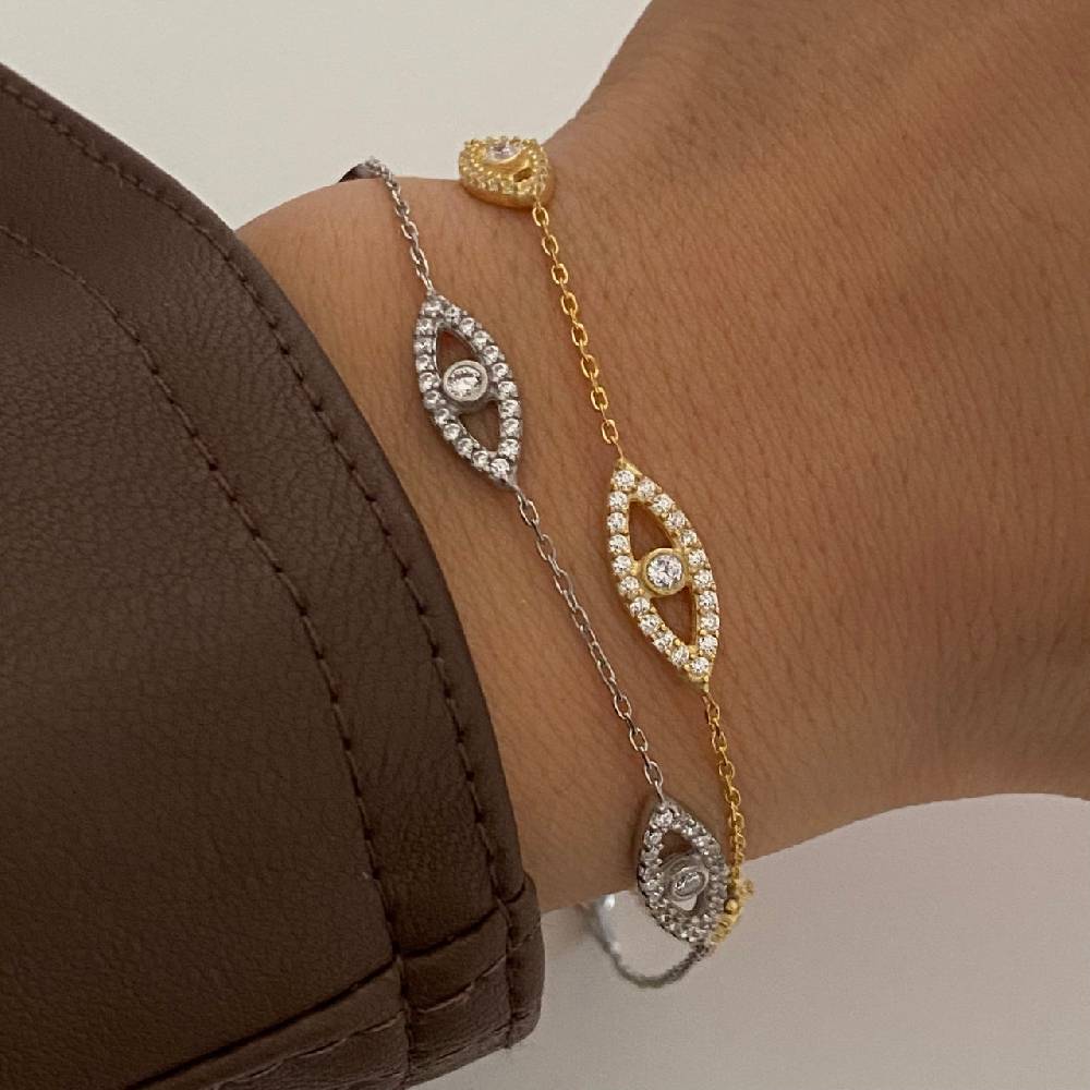 Kardelen Eyez Armkette - 925 SILBER Vatertagsangebot