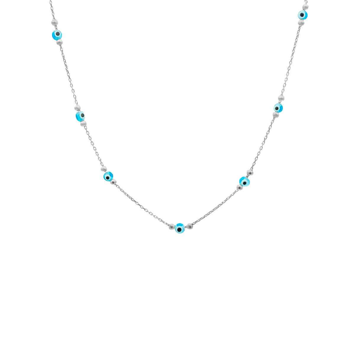 Kardelen Multi Nazar Halskette - 925 SILBER Valentinstagsangebot