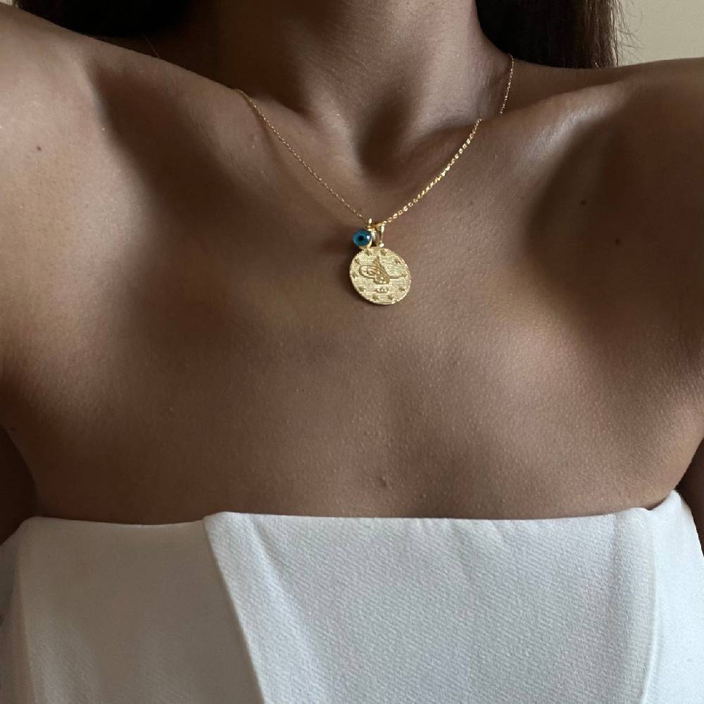 Kardelen Resat Kette mit Nazarauge - 925 SILBER Online Outlet