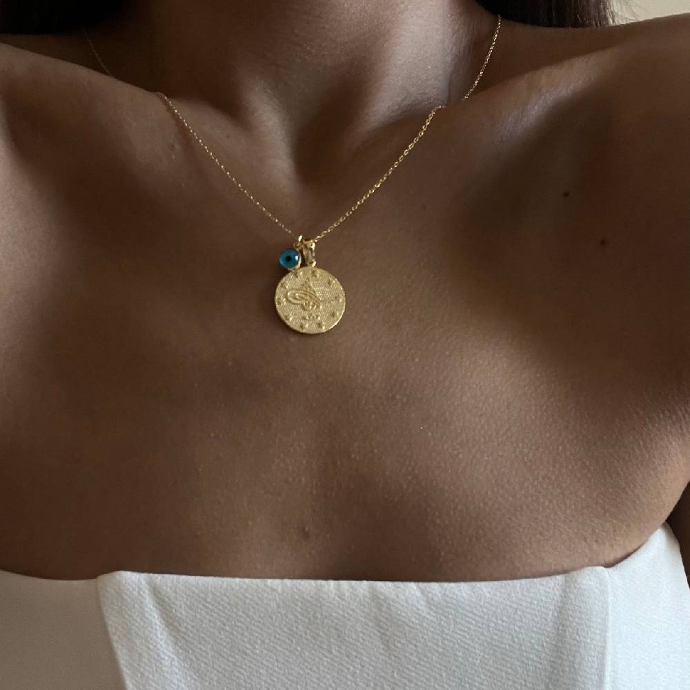 Kardelen Resat Kette mit Nazarauge - 925 SILBER Online Outlet