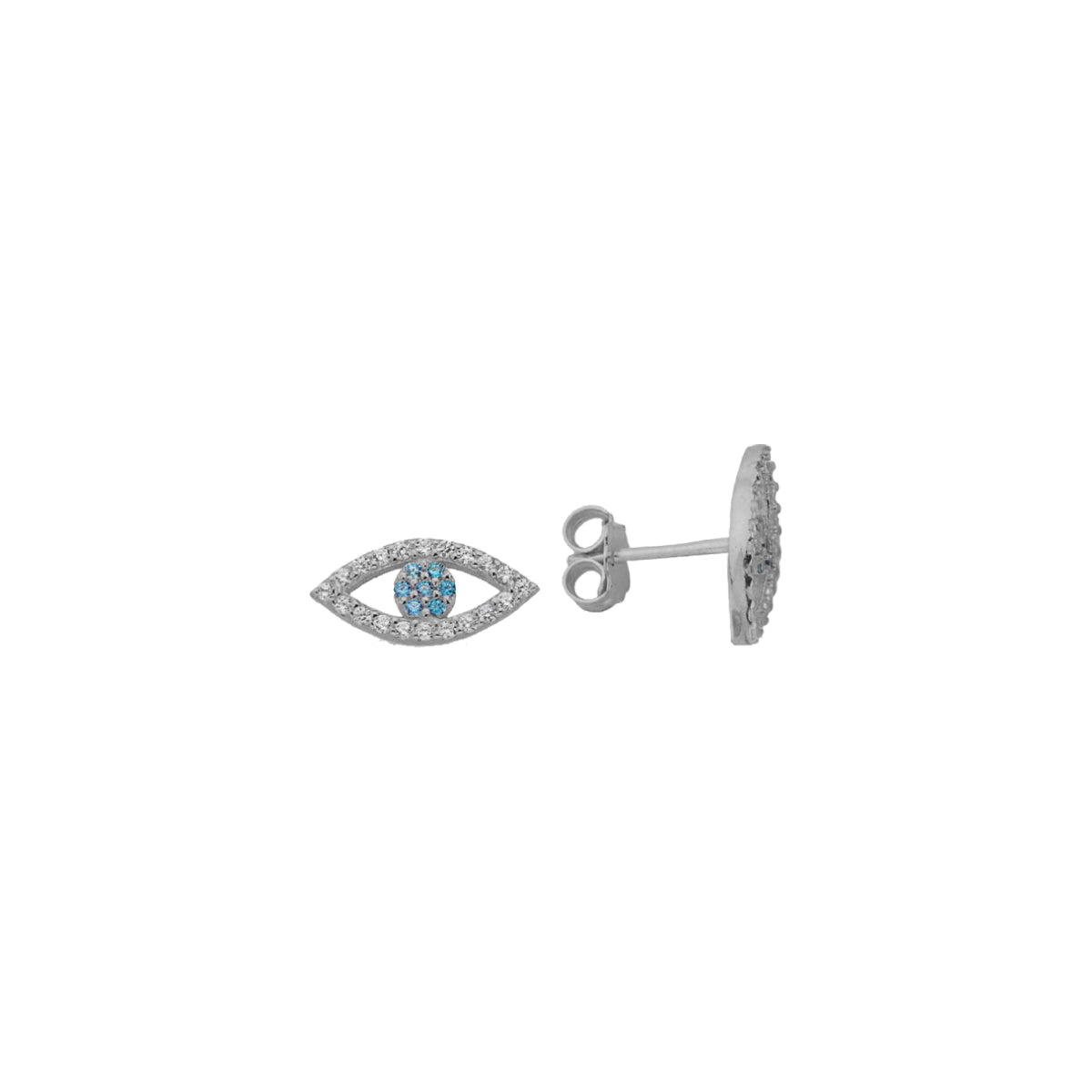 Kardelen Auge Nazar Mini Ohrring - 925 SILBER Große Rabatte
