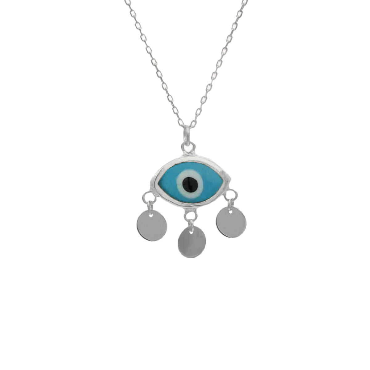 Kardelen Firuze Dark Blue Eyes Necklace - 925 SILBER Riesige Ersparnisse