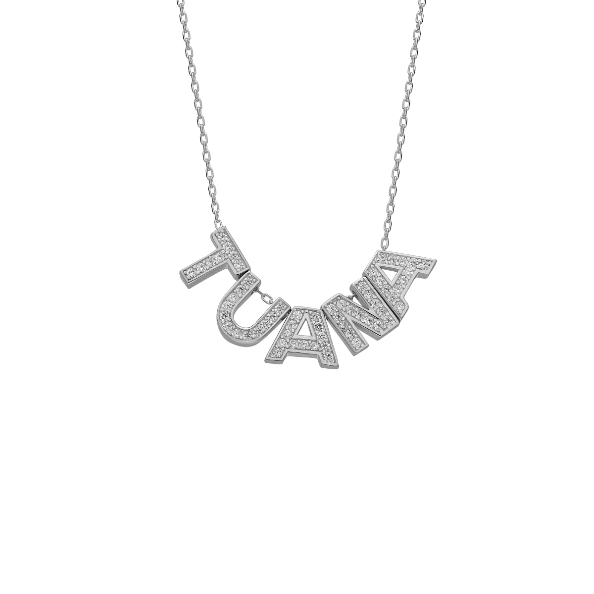 Kardelen Zirkonia Buchstaben Halskette - 925 SILBER Flash Sale