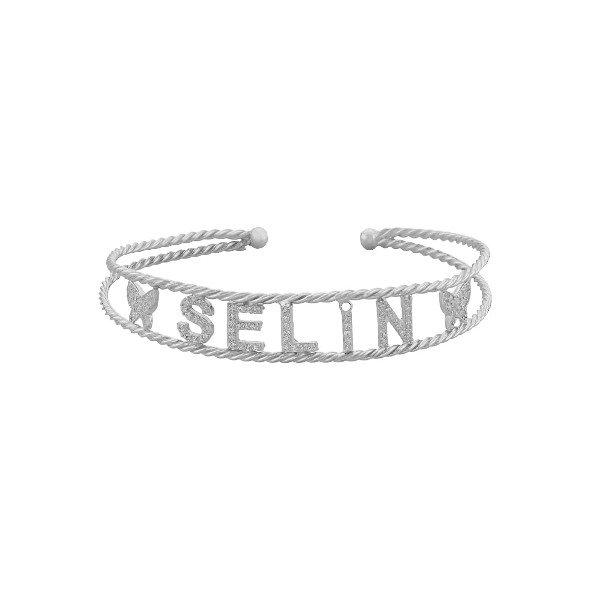 Kardelen Naome Armband mit Wunschname - 925 SILBER Lagerräumung