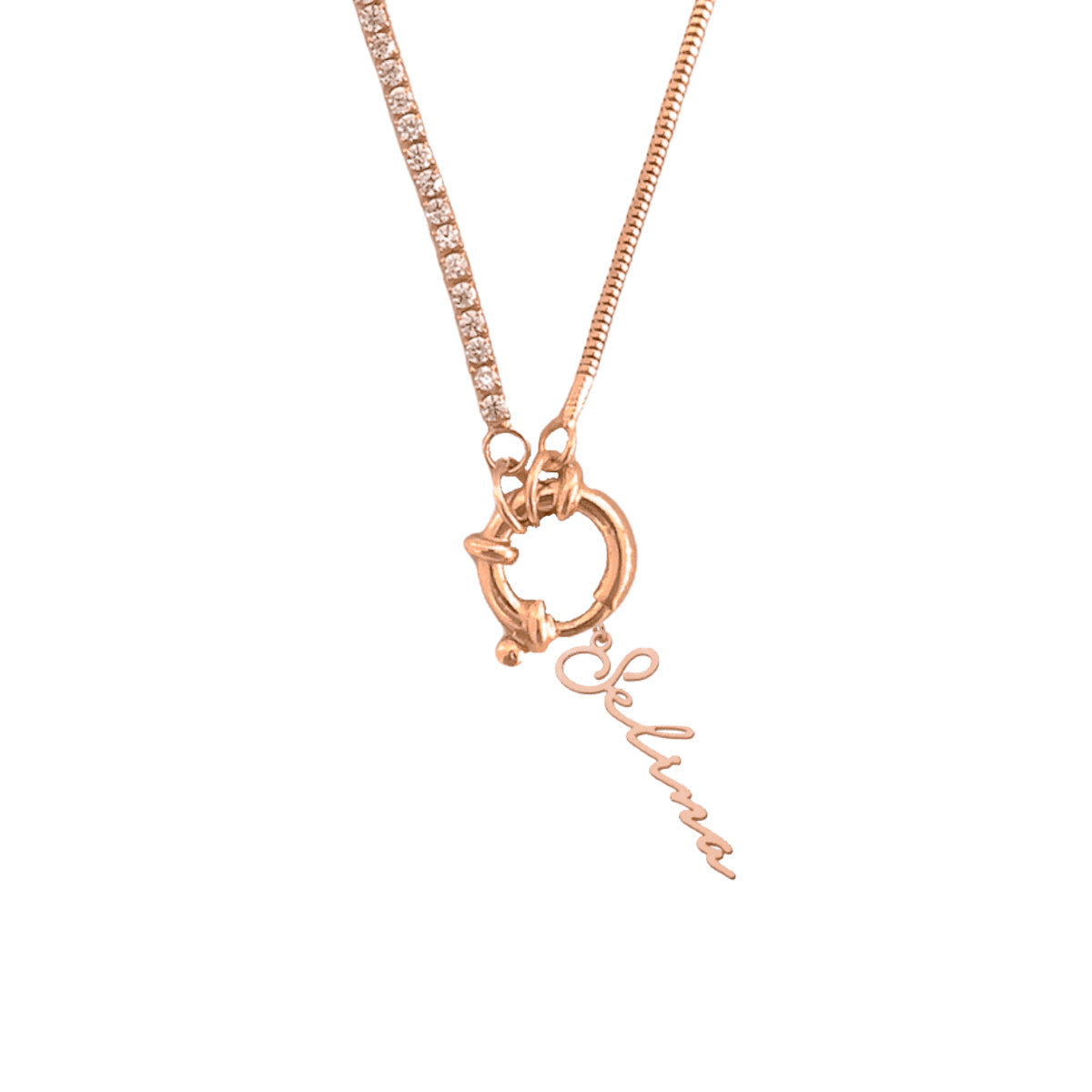 Kardelen Chain Design Italia Iced Signatur Namenskette - 925 SILBER Heißer Verkauf