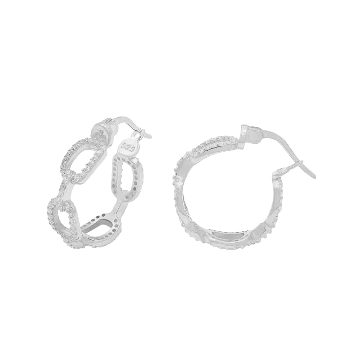Kardelen Madrid Chain Design Zirkonia Ohrring - 925 SILBER Sonderangebote