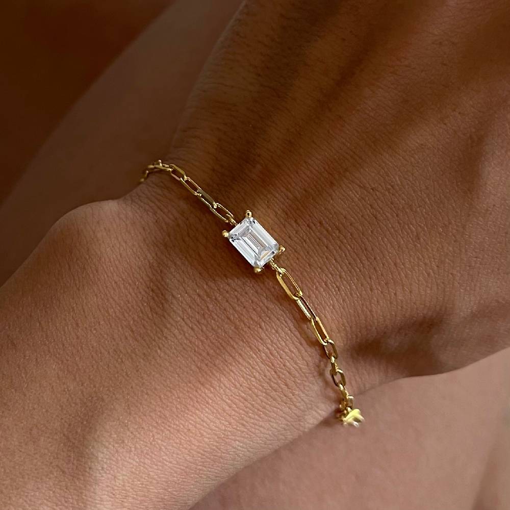 Kardelen Baguette Armkette II - 925 SILBER Wochenangebot