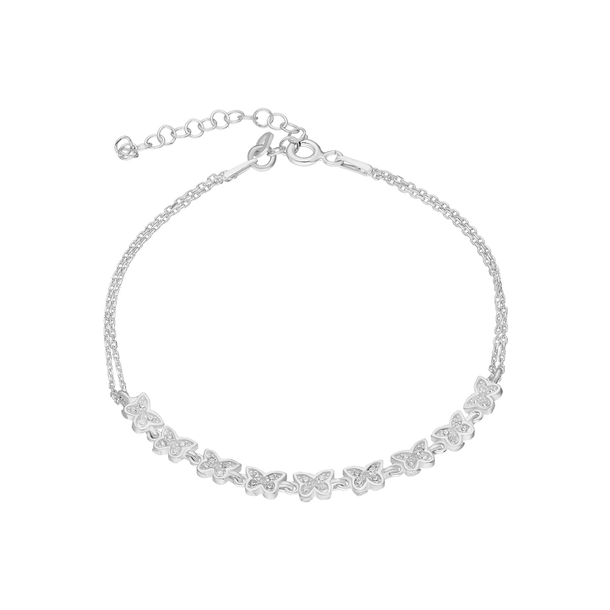 Kardelen Butterfly Armkette mit Zirkonia - 925 SILBER Bis zu 65% Rabatt