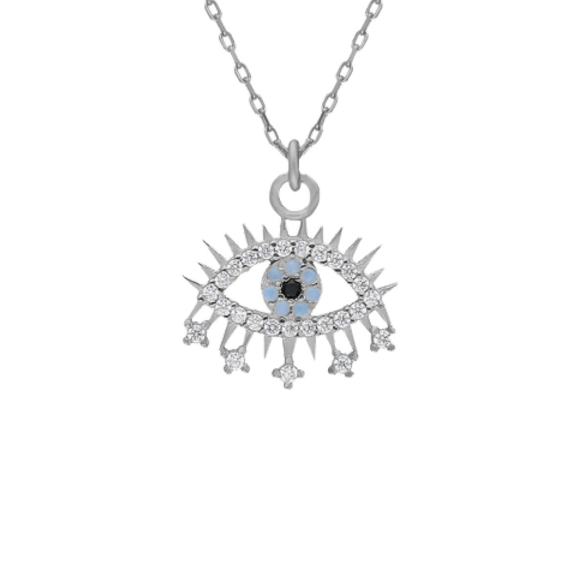 Kardelen Eye Effect Kette - 925 SILBER 50% Rabatt für begrenzte Zeit