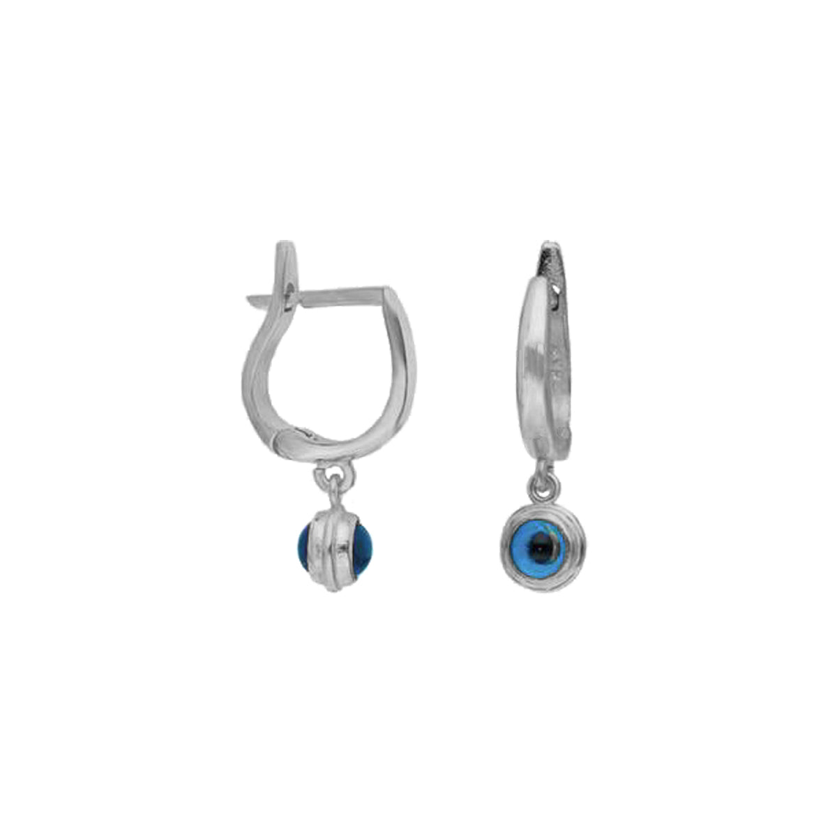 Kardelen Nazar Oval Ohrring - 925 SILBER Rabatte dieses Monats