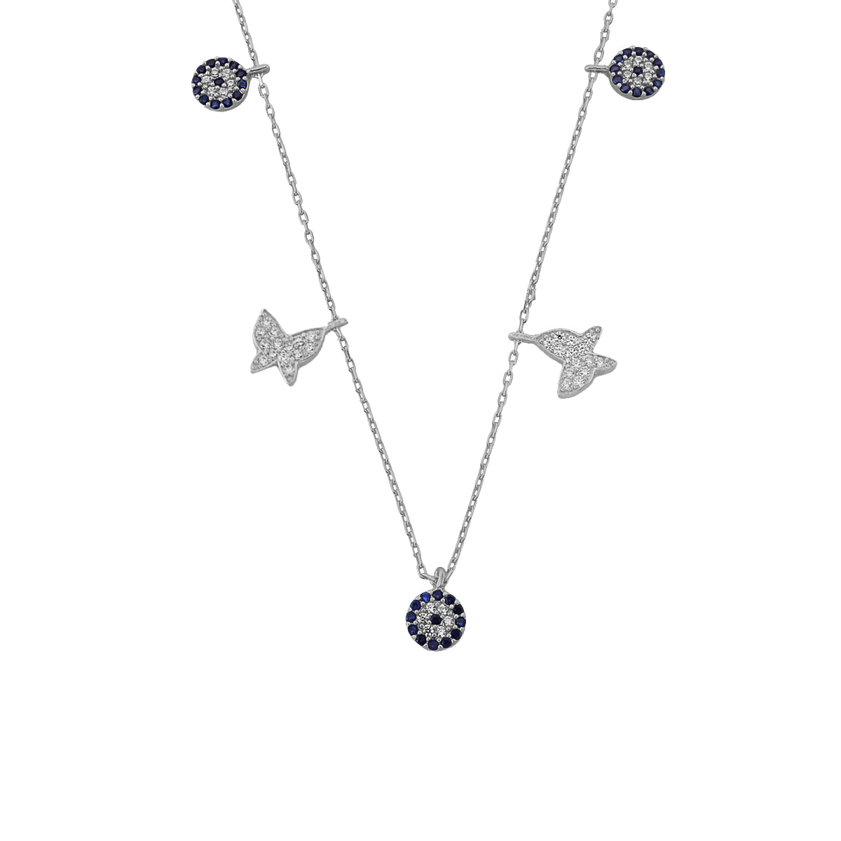 Kardelen Nazar X Butterfly Kette - 925 SILBER 2025