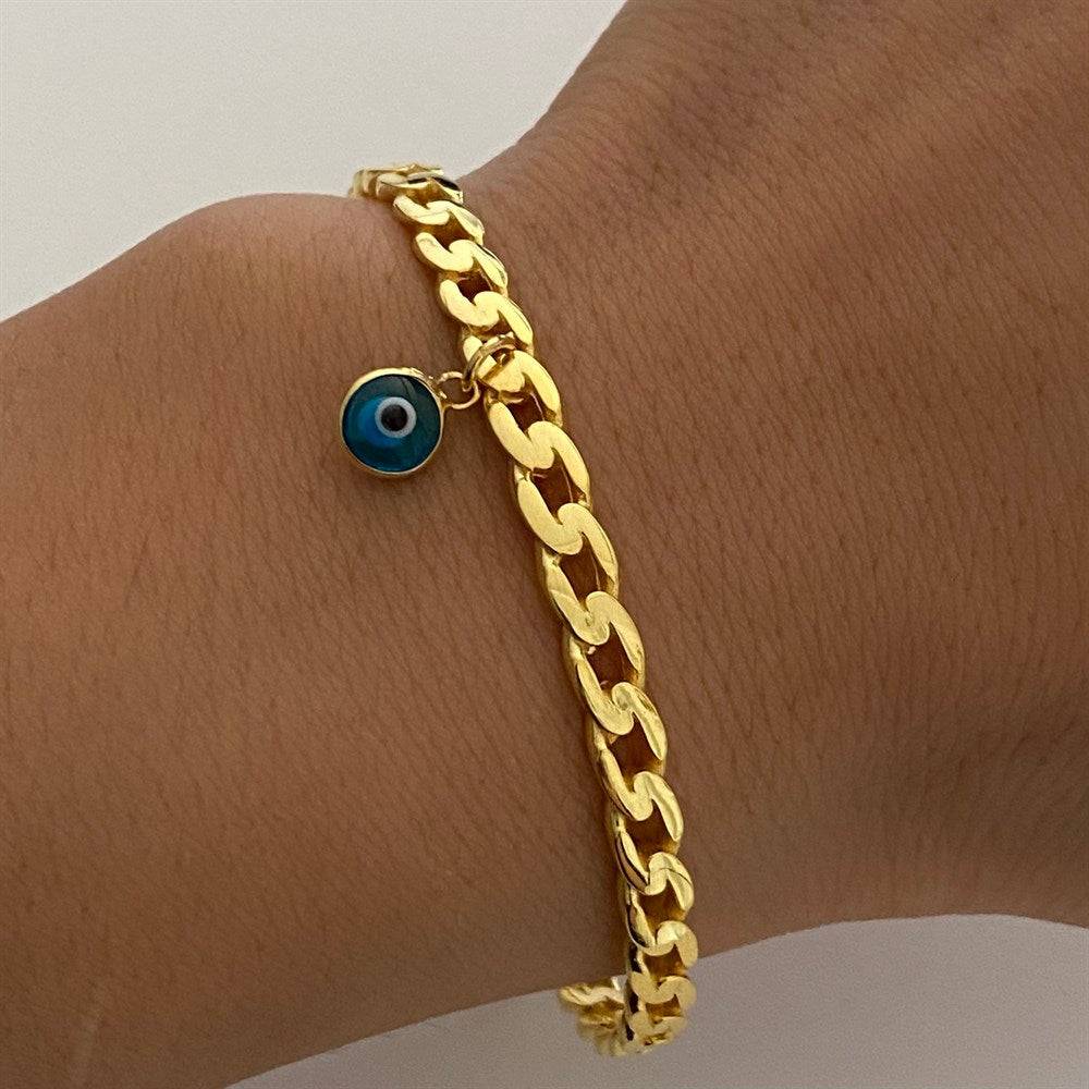 Kardelen Armreifen mit Nazar - 925 SILBER Angebote