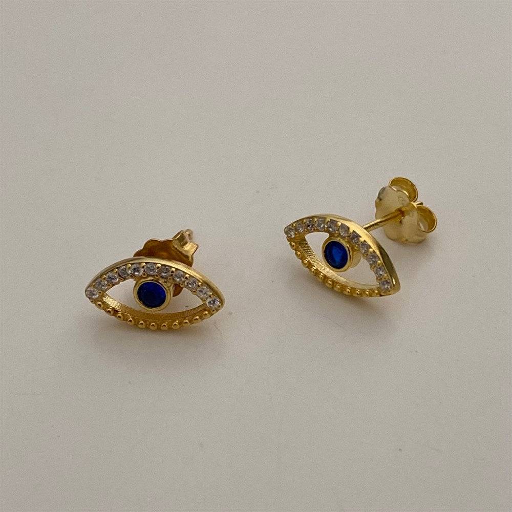 Kardelen Blue Eye stecker Ohrring - 925 SILBER Schlussverkauf