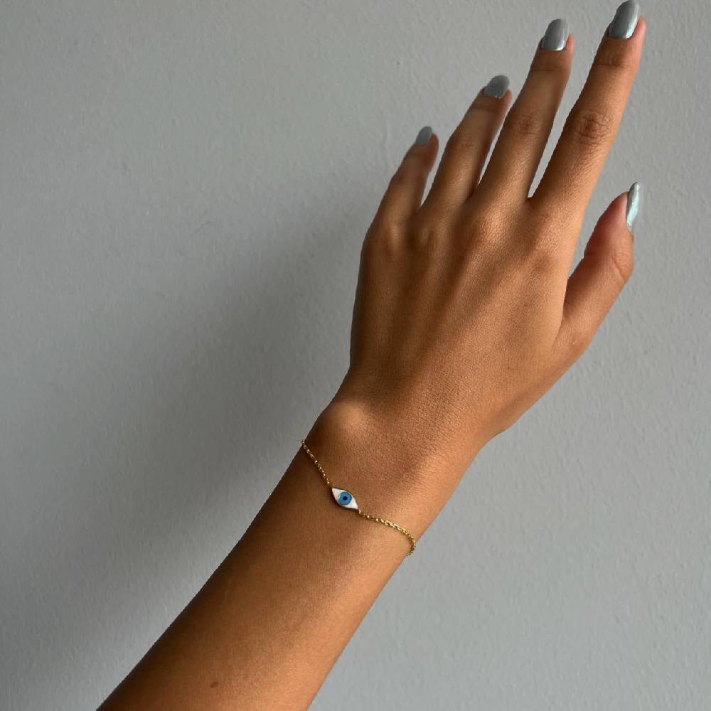 Kardelen COLORFULL MINI EYE ARMKETTE - 925 SILBER Günstig kaufen