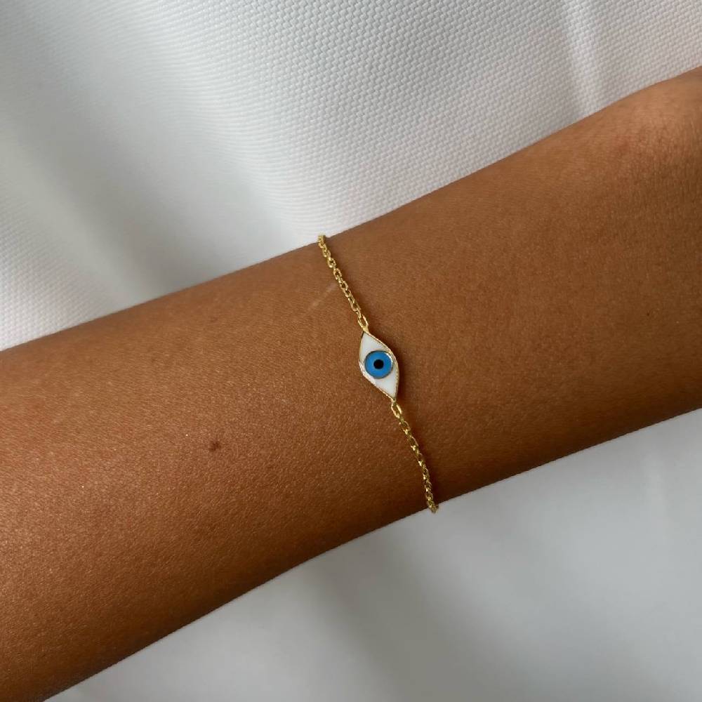 Kardelen COLORFULL MINI EYE ARMKETTE - 925 SILBER Günstig kaufen