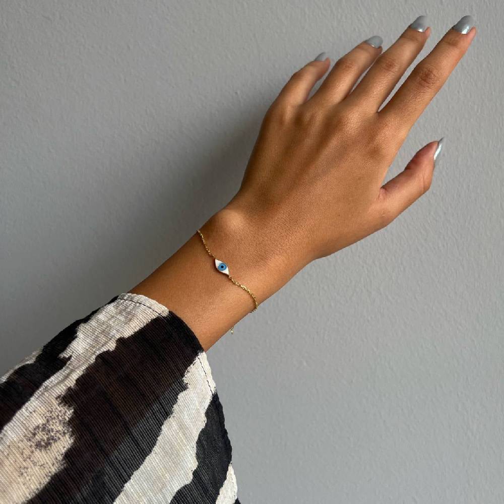 Kardelen COLORFULL MINI EYE ARMKETTE - 925 SILBER Günstig kaufen